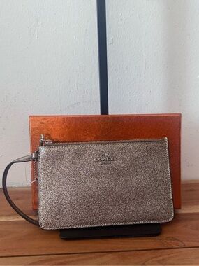 Coach Glitter Wristlet NWOT